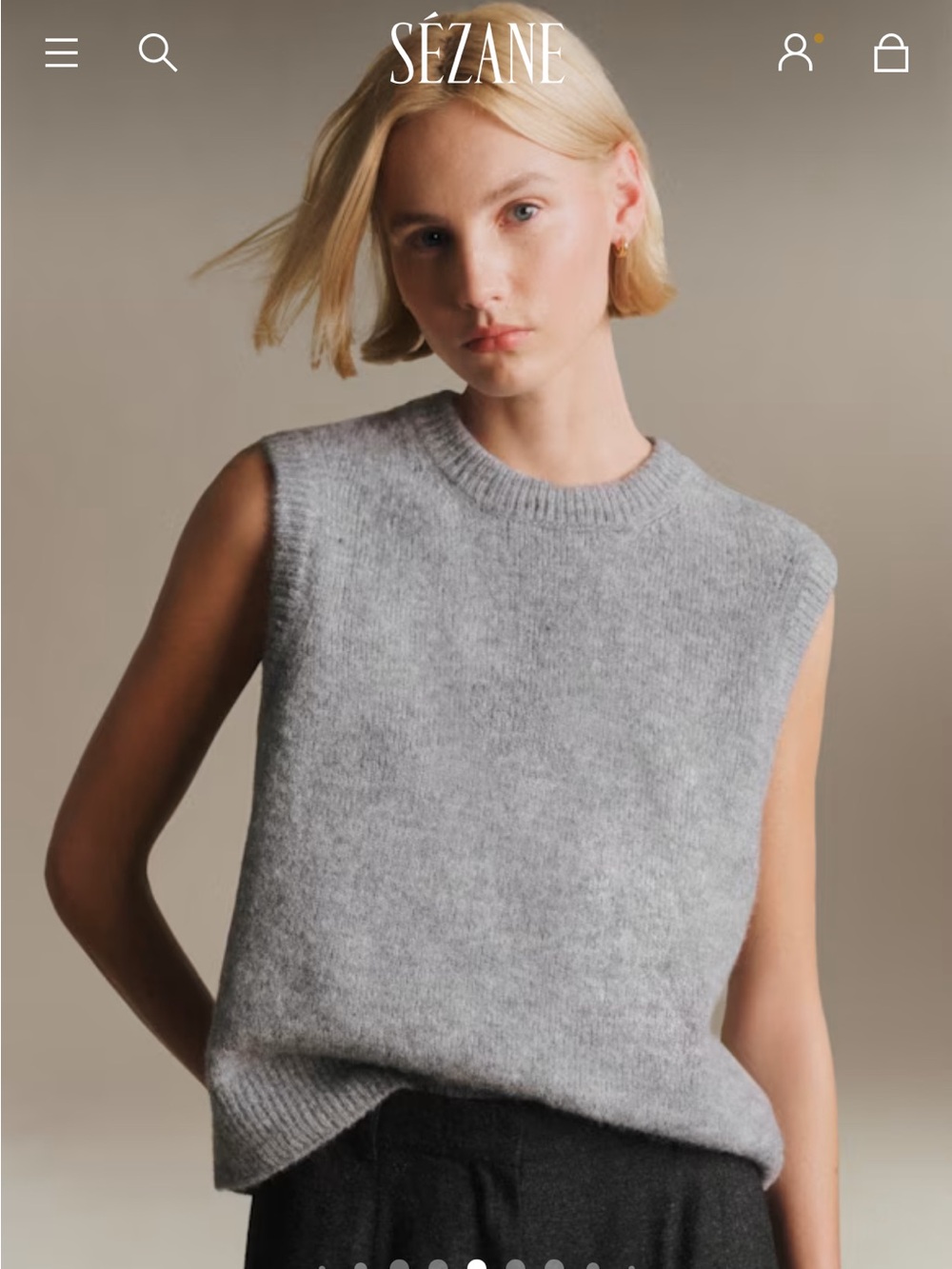 Sezane / Samuel Grey Jumper XS